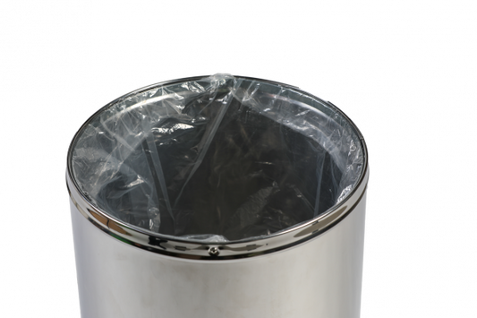 Dome urn with open top Probbax 40l stainless steel chrome