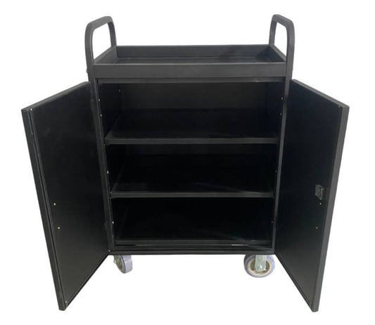 maid trolley without bags with lock