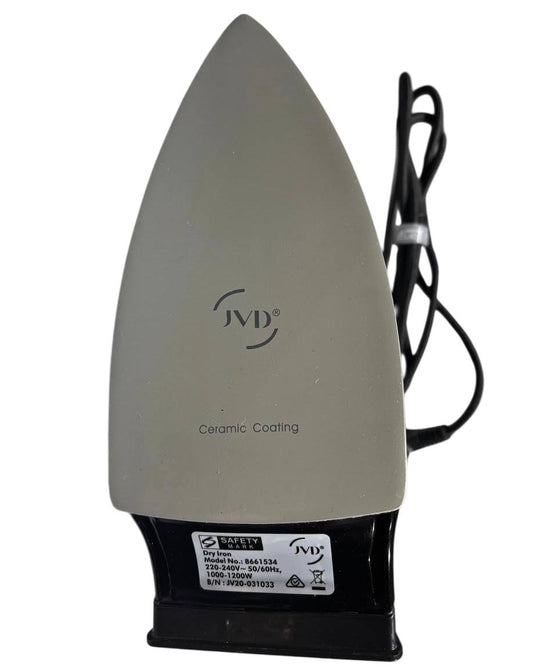 JVD VINO 1000 W iron with ceramic soleplate (black)
