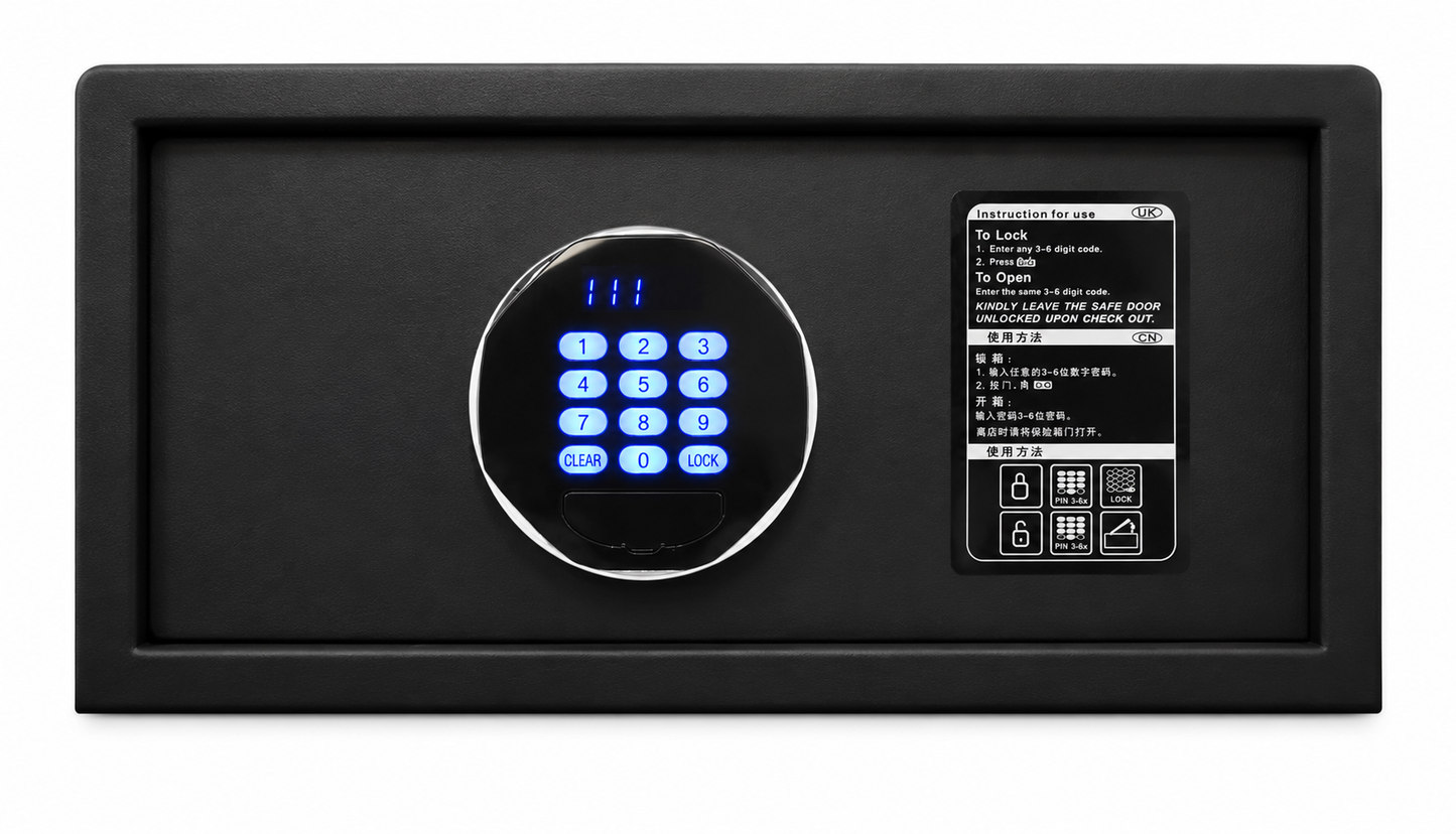 Hotel safe KEEPER black