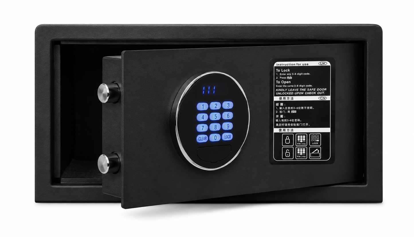 Hotel safe KEEPER black