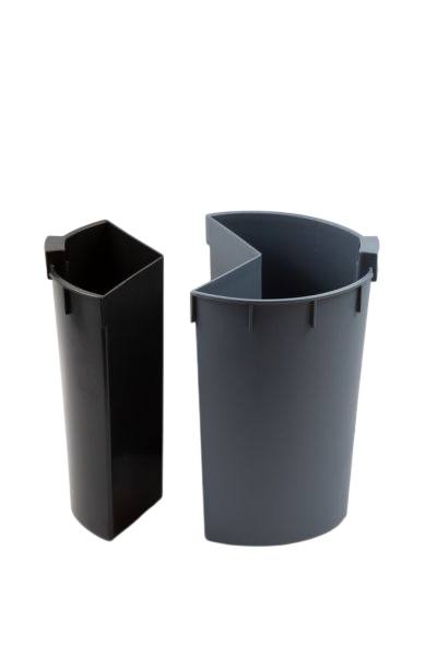 Probbax two-layer basket with separate sorting, black
