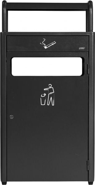 Container with ashtray Probbax 49l+ 5.9l dark gray