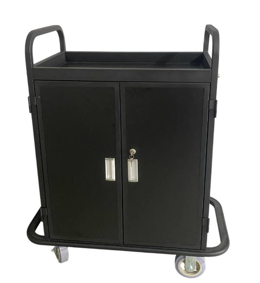 maid trolley without bags with lock
