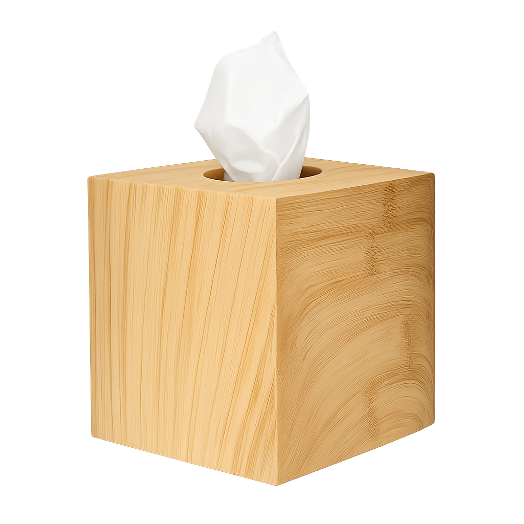 JVD wood cosmetic wipes dispenser