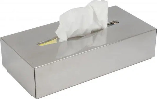 Wall-mounted cosmetic tissue dispenser Probbax stainless steel rectangular