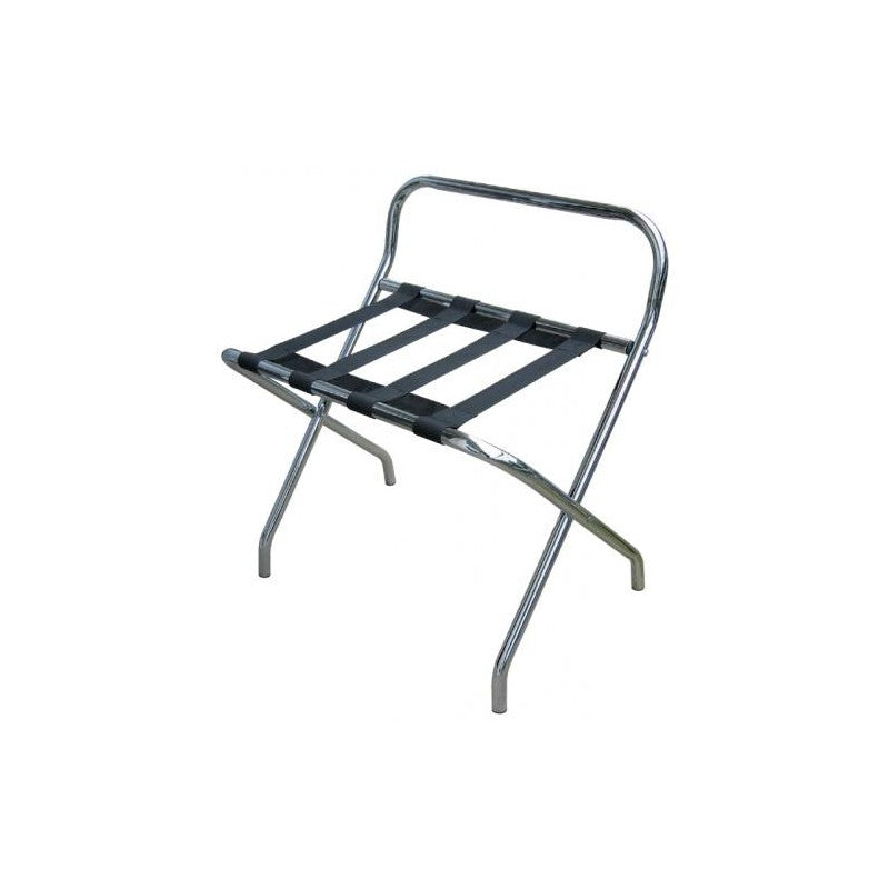 Luggage rack with backrest JVD chrome foldable