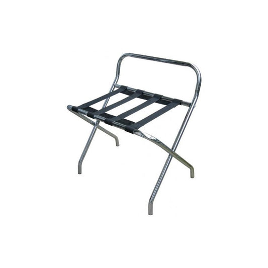 Luggage rack with backrest JVD chrome foldable
