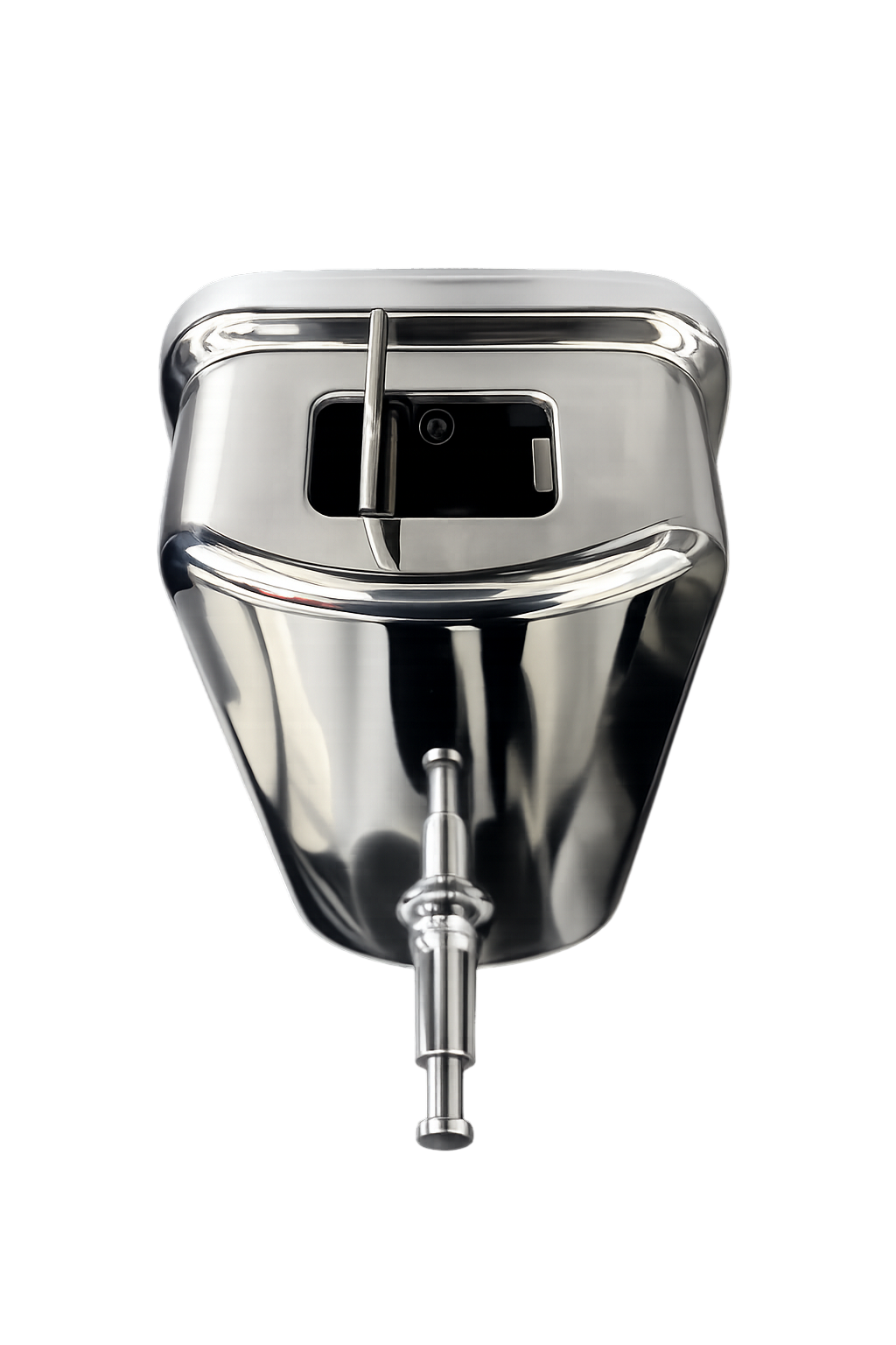 Push-button soap dispenser
