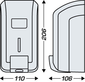 Soap dispenser (soap/gel) JVD CLEANLINE