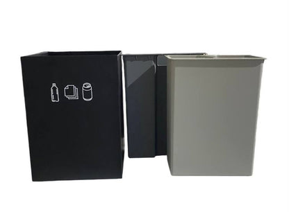 JVD sorting basket with 2 inner containers 14 l (black)