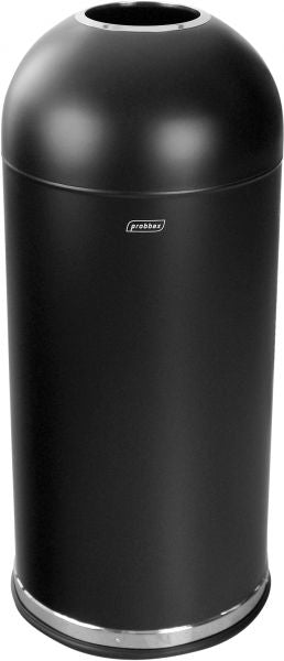 Probbax open-top dome bin 52l black