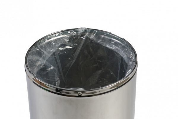 Dome urn with open top Probbax 40l stainless steel chrome