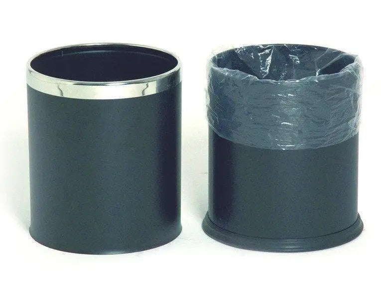 Probbax round wastebasket 10l black