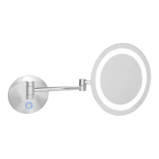Cosmetic mirror JVD Celeste Duet 230mm with backlight chrome