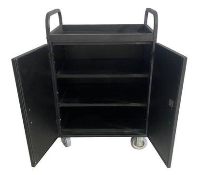 maid trolley without bags with lock