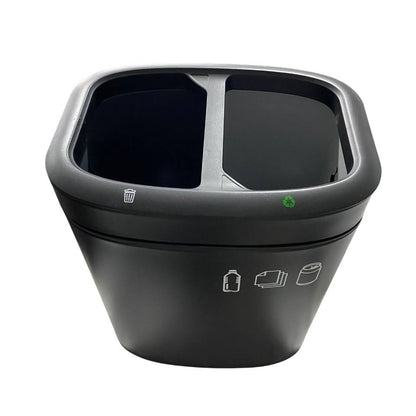 JVD sorting basket with 2 inner containers 10l (black)