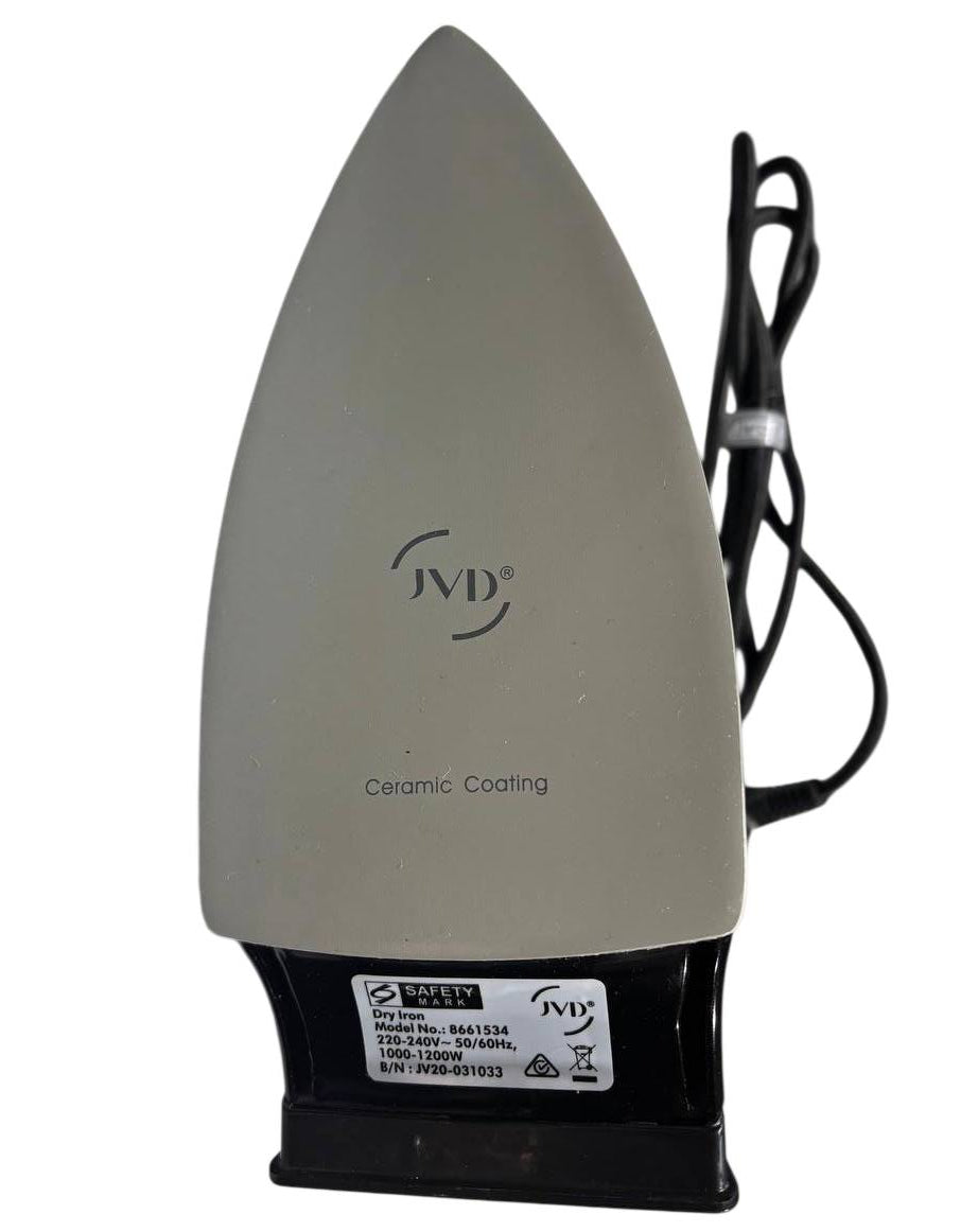 JVD VINO 1000 W iron with ceramic soleplate (black)
